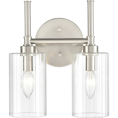 Chastine 2 Light 10.5 inch Brushed Nickel Vanity Light Wall Light